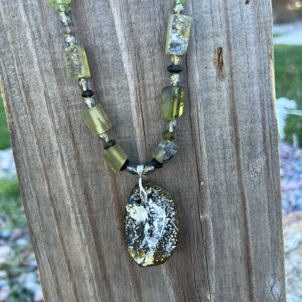 Ancient Roman Glass Necklace