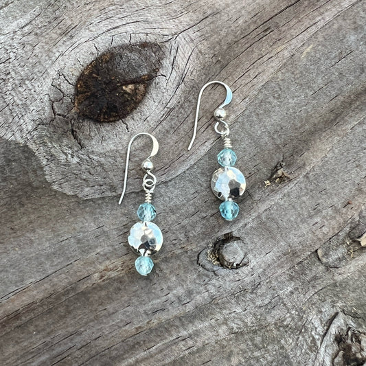 Topaz and Sterling Silver Earrings