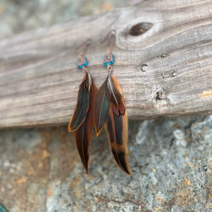 Rooster Feather Earrings